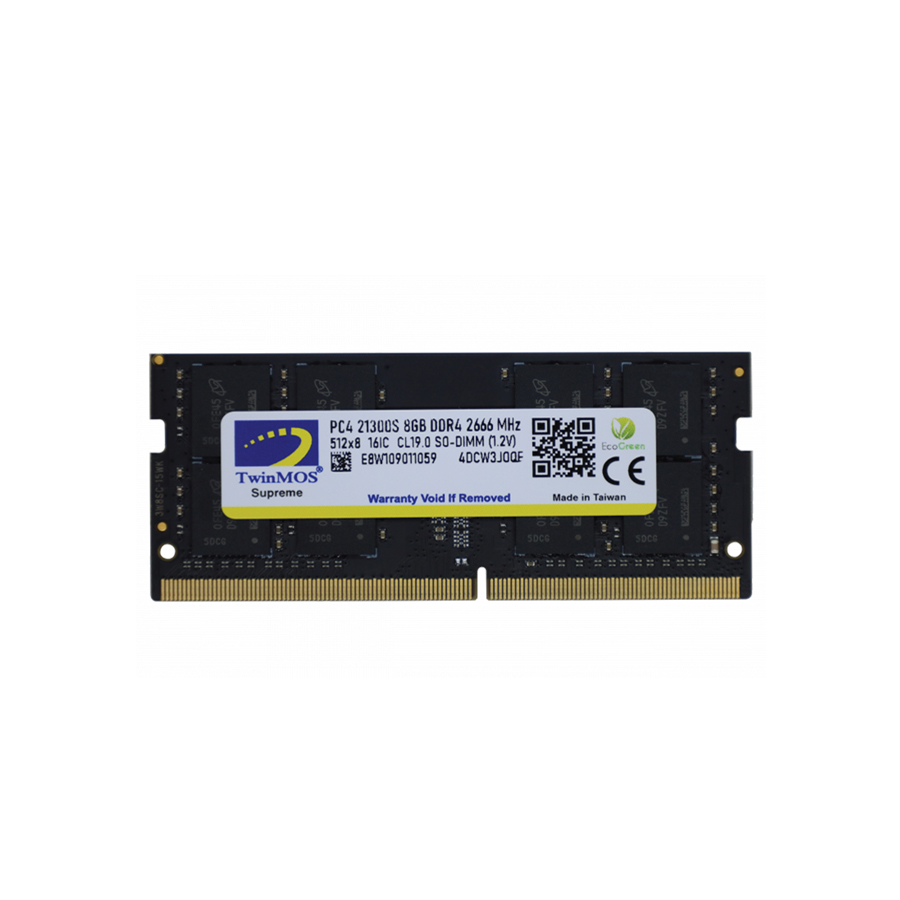 TwinMos 8GB DDR4 2666MHz CL19 Laptop Ram