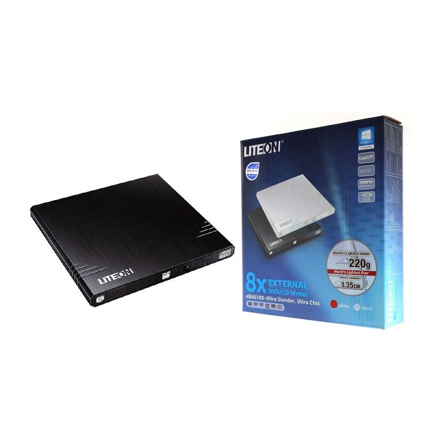 درایو نوری اکسترنال مدل Liteon eBAU108 External DVD Drive