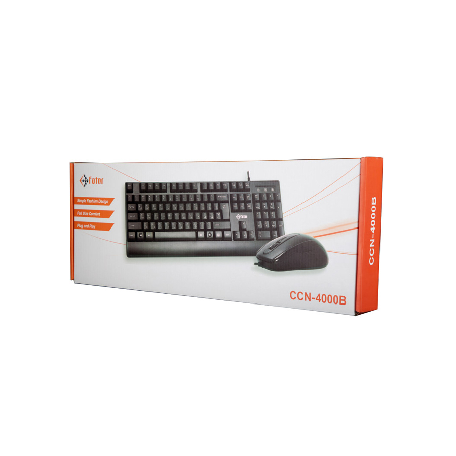 کیبورد و ماوس سیم دار فاطر Keyboard and mouse FATER CCN-4000B